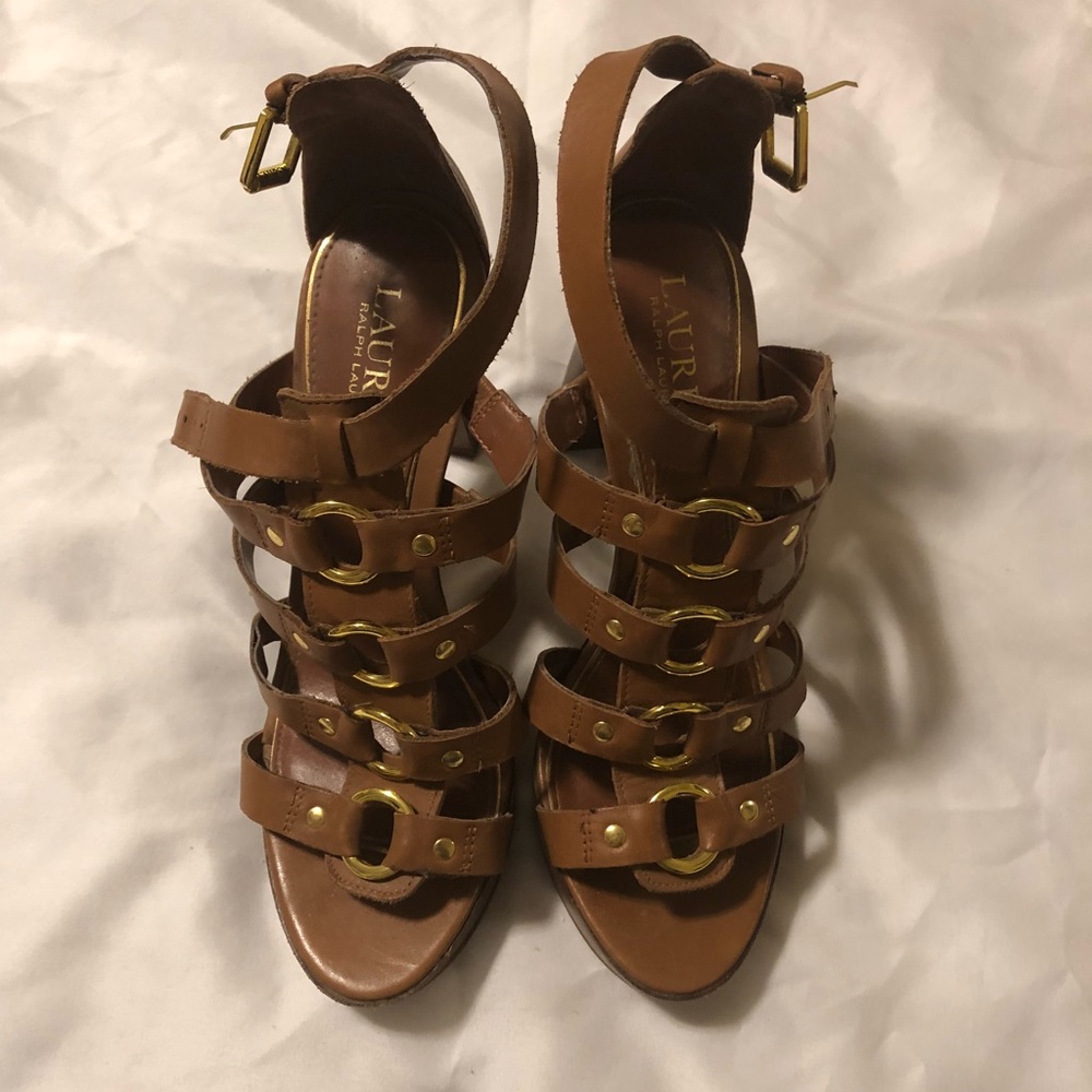 Ralph Lauren strap heels